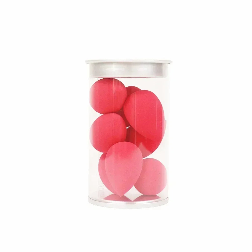 7/8Pcs Mini Makeup Sponge Face Beauty Cosmetic Powder Puff for Foundation Cream Concealer Make up Blender Tool with Storage Box