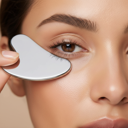 Gua sha macro ojos