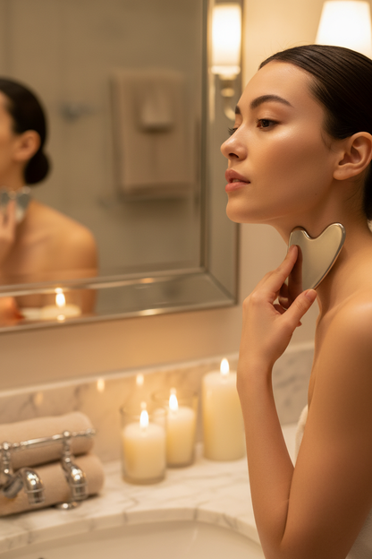 Gua sha modelo cuello spa
