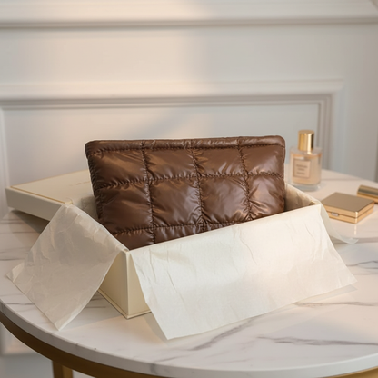Bolsa de Maquillaje Acolchada Premium | Organizador Cosmético de Gran Capacidad