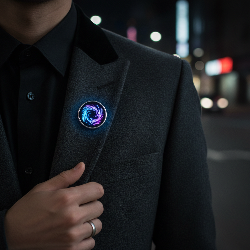 Pin Badge Digital con Pantalla Táctil | El Accesorio que Todo el Mundo Te Va a Preguntar