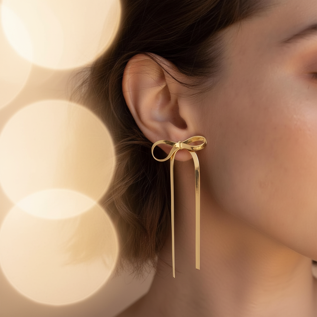 Pendientes lazo macro detalle