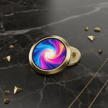 Pin Badge Flat Lay